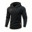 Men's commuter casual texture bump solid color hooded sweater
